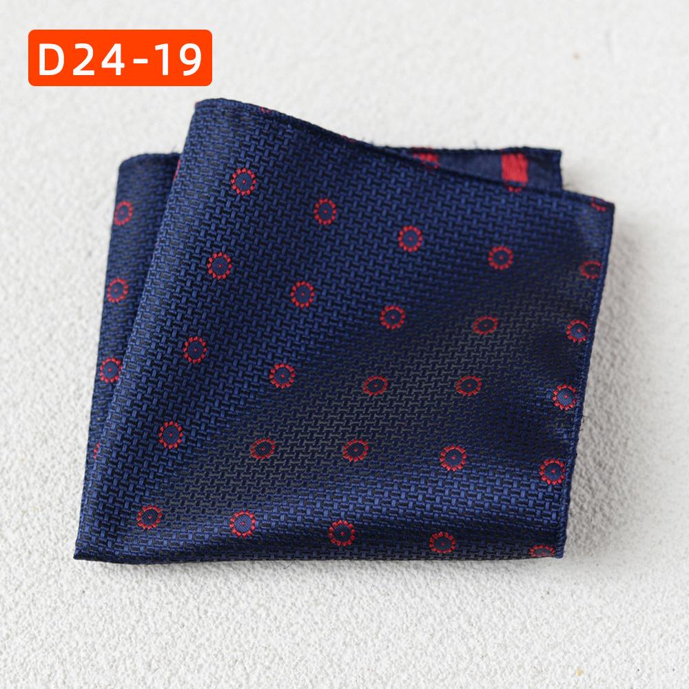 Striped Polyester Silk Pocket Square for Wedding or Business