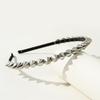 Cosplay Accessories Silver Stud Rivet Headband Metal Punk Style Rivet Spike Headband Gothic Fashion Headband for Women Men