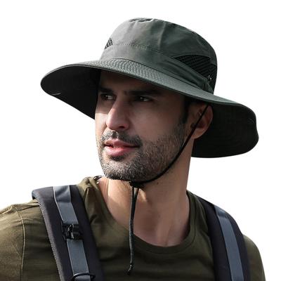Καπέλο ηλίου με φαρδύ γείσο προστασίας από την υπεριώδη ακτινοβολία Πτυσσόμενο καπέλο κουβά για ψάρεμα πεζοπορίας σε κάμπινγκ