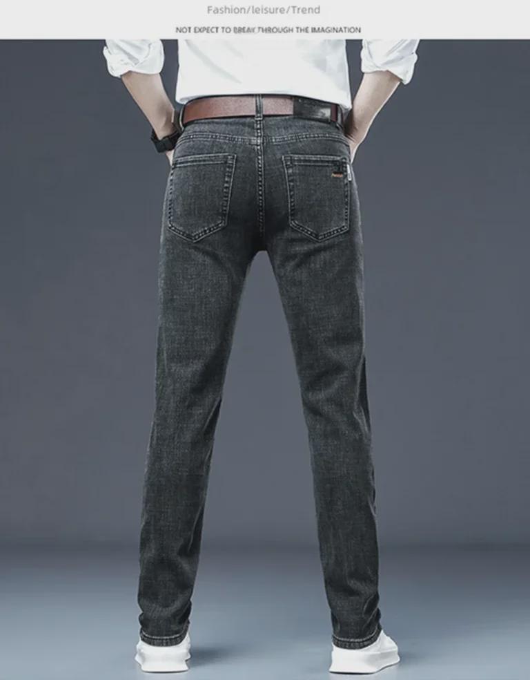 High-End Daniu Stretch Casual Jeans für junge Männer - Locker gerade, Retro-Waschung, Frühjahrs-Passform