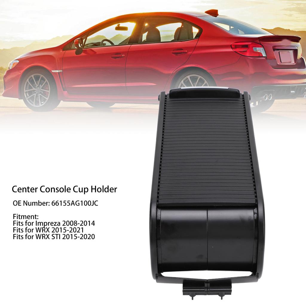 Car Center Console Cup Holder 66155AG100JC Front Cup Holder Spilling Proof High Stability for Impreza WRX STI Front Cup Holder