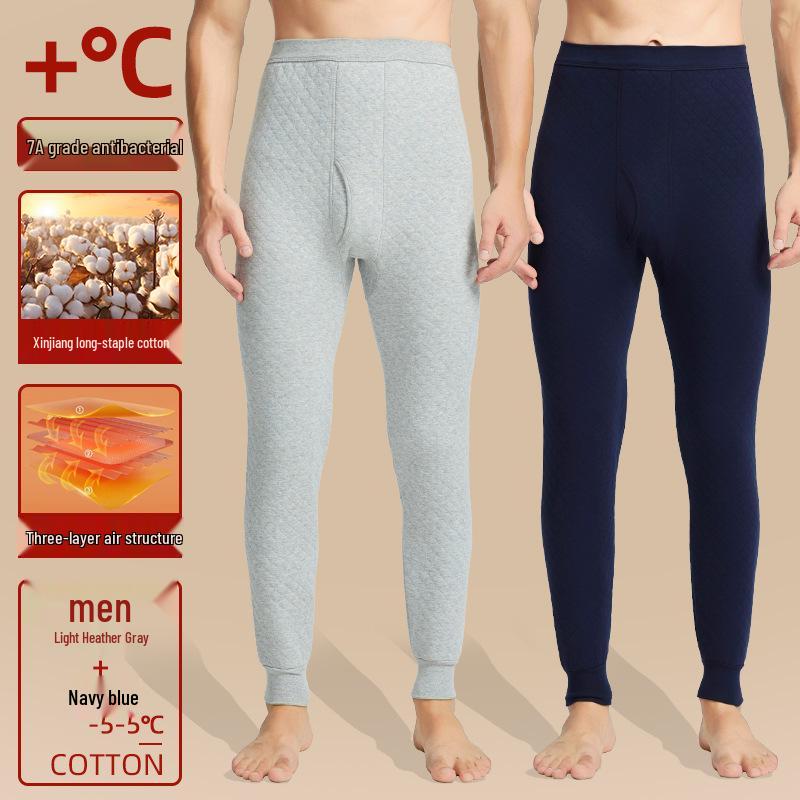 Couple's Winter Warm 100% Cotton Antibacterial Thickened Pants for Autumn and Northeast Winters