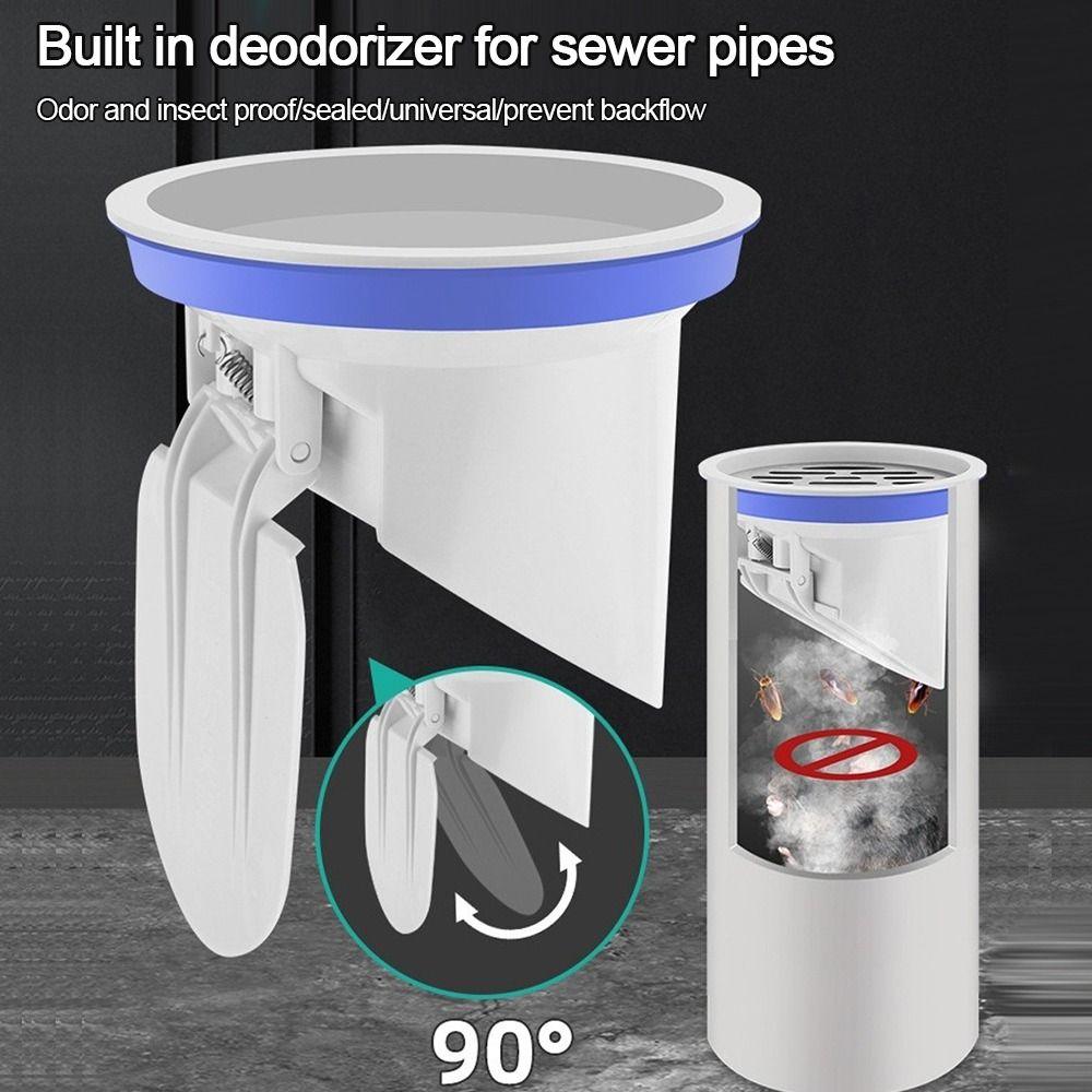 Anti-leak Insect-proof Roof Cover Automatic Closing Rain Pipe Cap Drainage Pipe Floor Drains