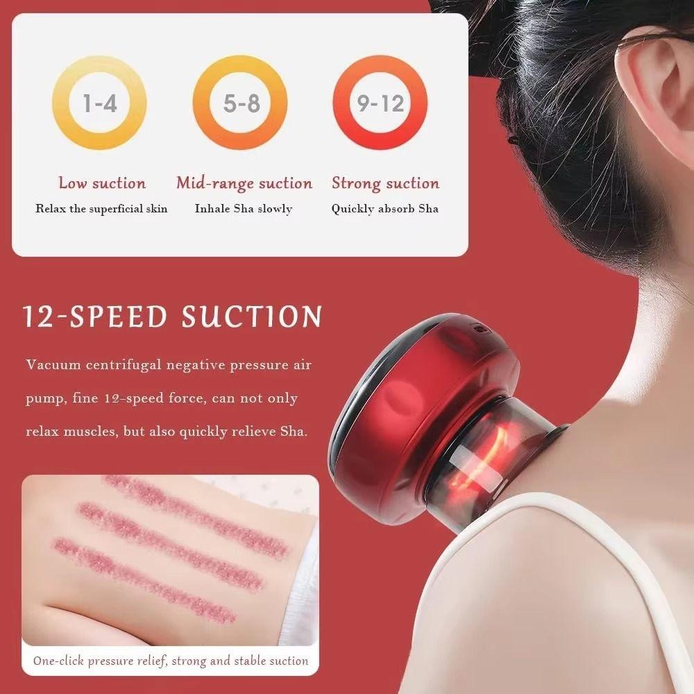 Smart Vacuum Body Scraping Massager Intelligent Breathing Electric Guasha Machine  Relieve Fatigue