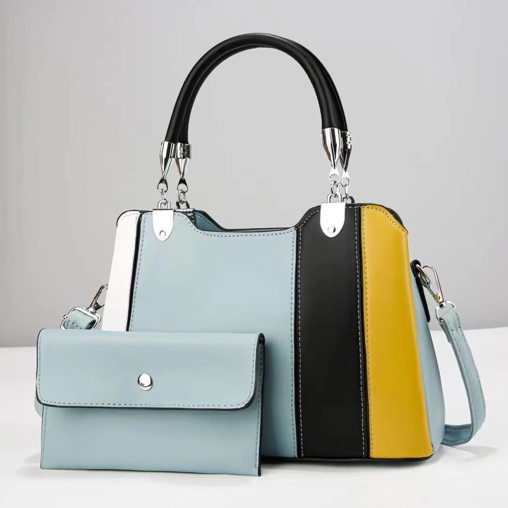Stylish Color Block Tote Bag Versatile Designer Handbag For Women In Various Colors