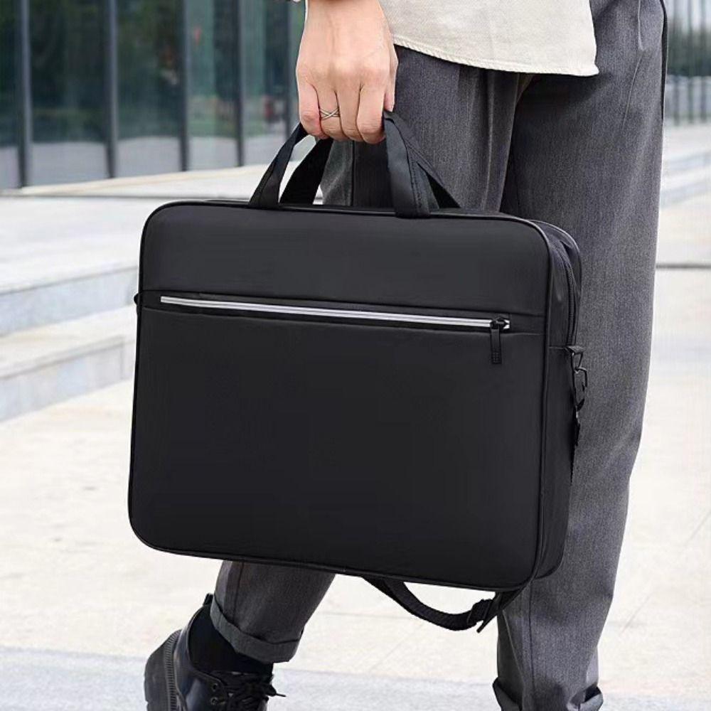 New 14 Inch Laptop Bag Nylon Portable Computer Handbags Shockproof with Zipper Laptop Shoulder Handbag