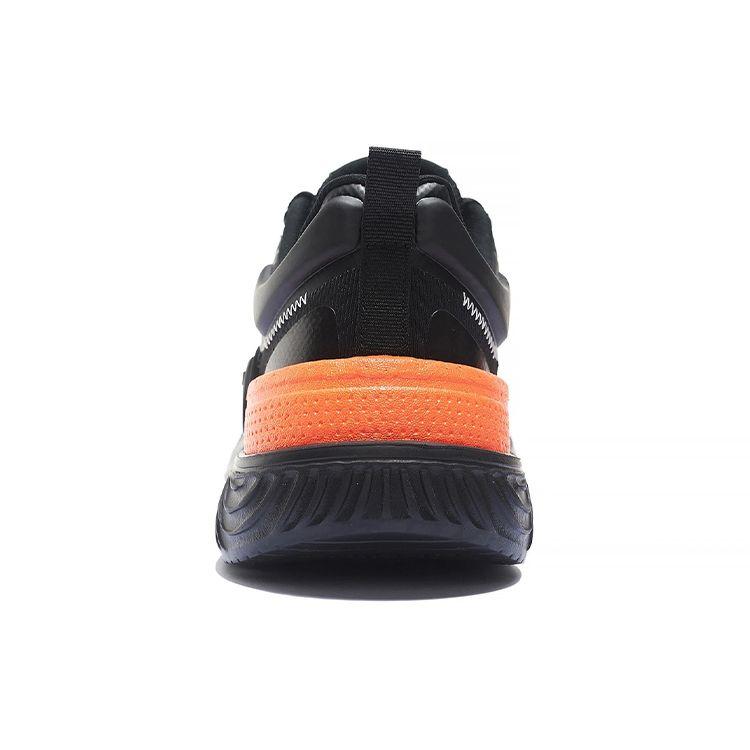 LiNing Fabric Shock Absorbing Non-Slip Wear-Resistant Breathable Low-Top Casual Shoes Men Shoes Black AGLS175-2