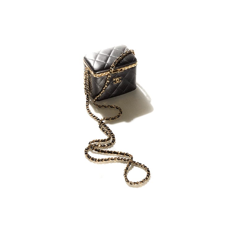 Chanel Lambskin Crossbody Bags Small Women's Black AP2717-B07981-94305