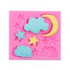 DIY Fondant Cake Silicone Mold Set: Cloud, Star, Moon, Chocolate Design