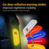 4Pcs Car Door Sticker Safety Warning Reflective Mark For Porsche Cayenne Panamera Macan 911 718 Taycan Boxster Cayman 918 Pajun