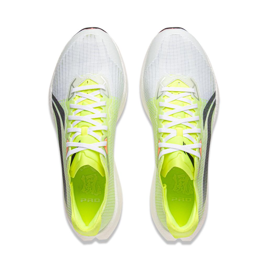 Li Ning Wind Chaser Pro Running Shoes Unisex Low Top White Yellow Green ARPV017-7