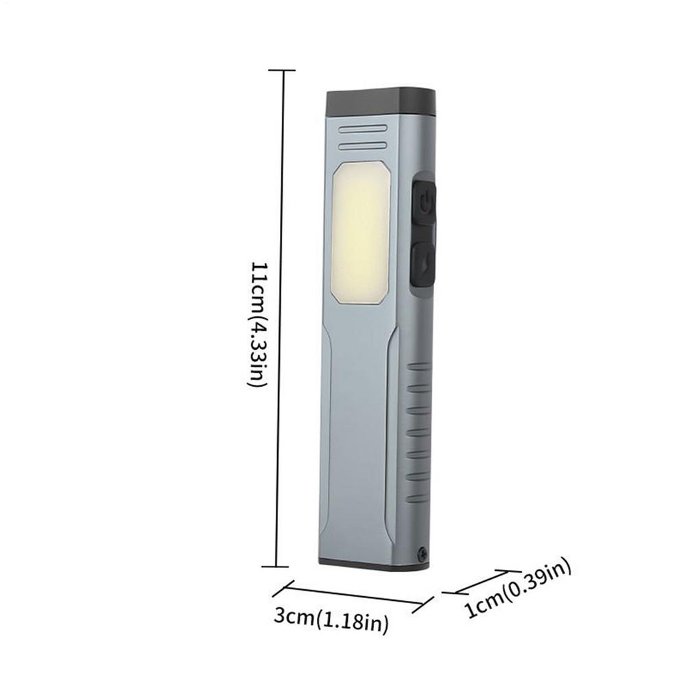 Flashlight With Magnet LED Flashlight With Buzzer USB Charging Lamp Portable For Mechanic Fishing Night Home Work Walking