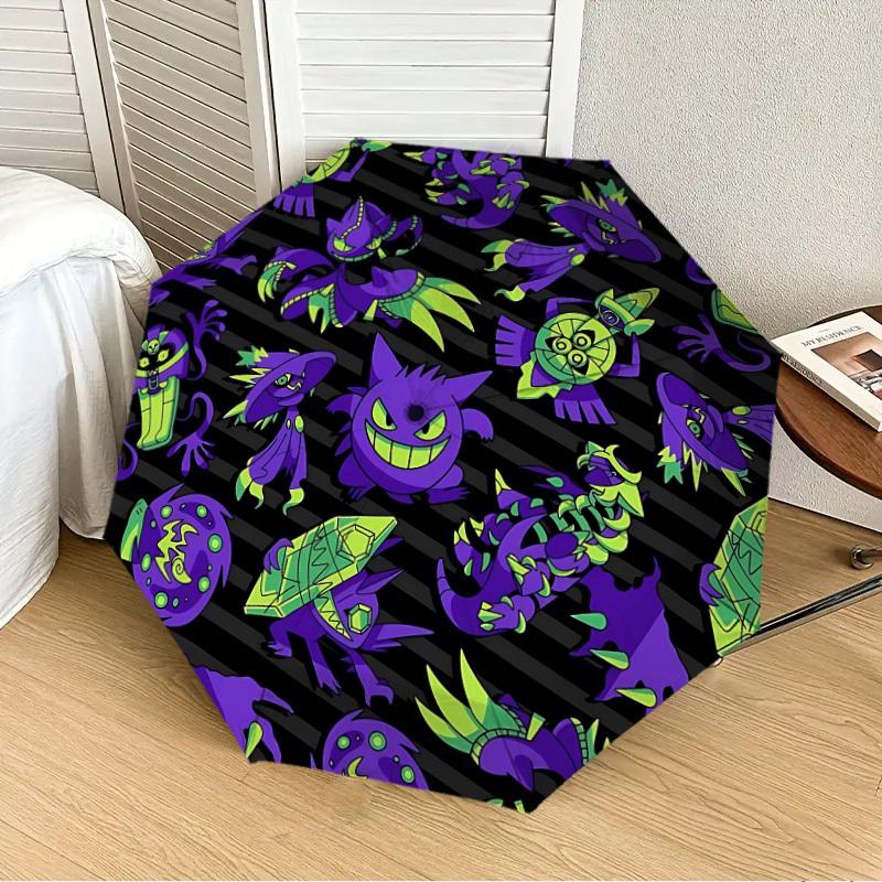 

1pc Pokémon Automatic Folding Umbrella] Durable Iron Frame & Rod, Portable Folding, Makes a Great Holiday Gift yy251016255