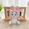Fluffy Plush Toy Adorable Cat Rabbit Keychain Soft Stuffed Animal Doll