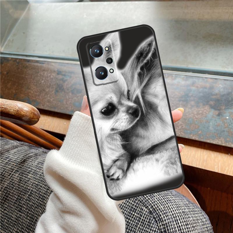 Chihuahua Face Floral Dog Case For Realme 15 Pro 11 12 13 14 Pro Plus C65 C67 C61 C53 C55 C51 C25 C63 C71 C75 GT6 GT7