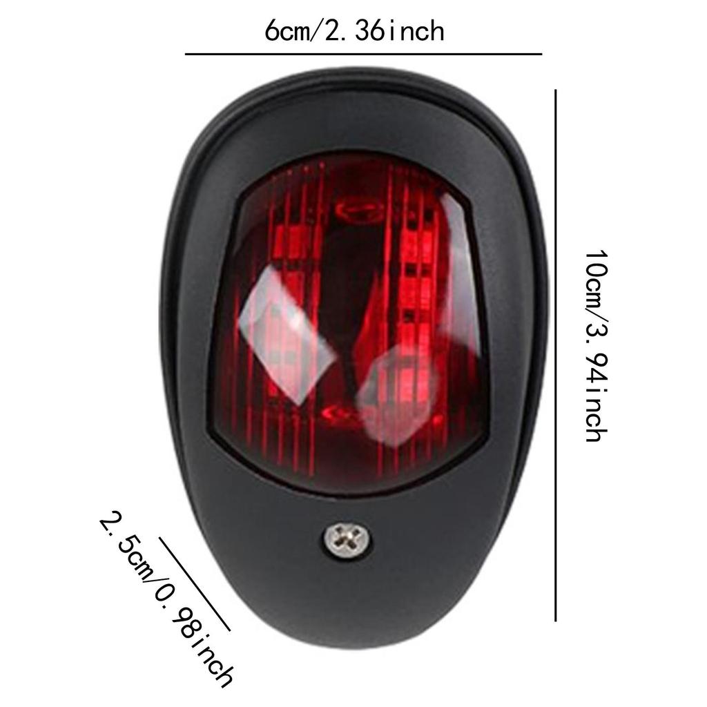Boat Navigation Light Easy Install High Performance,Repair IP66 Waterproof Pontoon Sturdy Bass,DC12V-24V Marine Signal Lamp