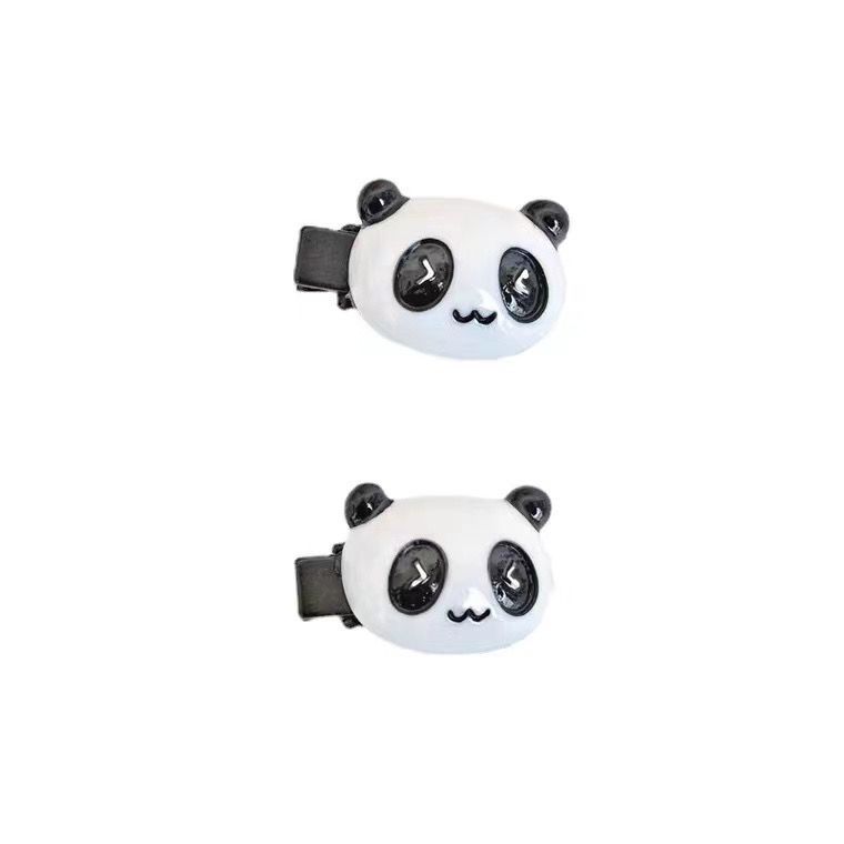5 Stück/Los Kleine Süße Panda Haarspangen Mini Cartoon Klare Stern Haarspangen Haarnadel Für Frauen Mädchen Mode Accessoires