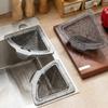 Yousheng Triangular Magnetic Drain Basket Sink Corner Strainer Triangular Kitchen Sink Drain Basket Waste Catcher for Debris Food Scraps Leftovers