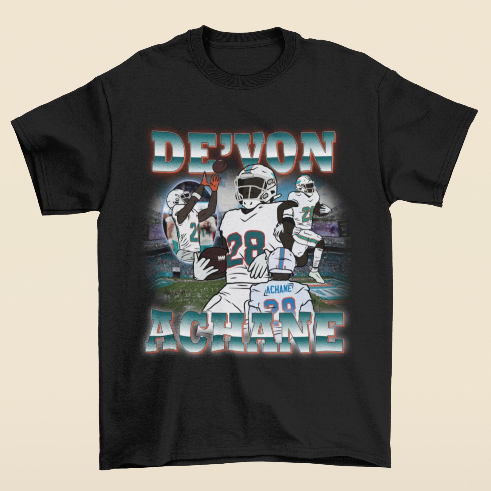 De’Von Achane Vintage Style Miami T-shirt S