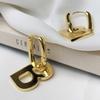 for Women Gold Silver Color Party Drop Dangle Earrings Removable Letter B Design Hoop Earrings