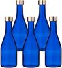 Glass Water Bottles, 300ml, Blue, 5-Pack, Storage, Refillable, Made In Japan, GLASS BOTTLE KI300PGCB5