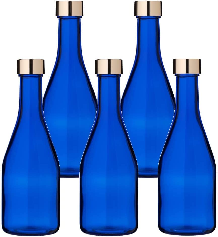 

Стеклянные бутылки для воды, 300 мл, Синие, 5 штук, Хранение, Многоразовые, Сделано в Японии, СТЕКЛЯННАЯ БУТЫЛКА KI300PGCB5