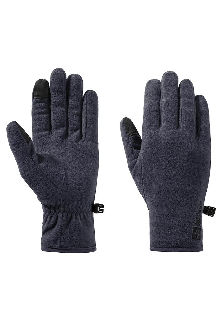 Unisexové rukavice 1911601 REAL STUFF GLOVE Ochrana proti chladu L [Jack Wolfskin] (Polar Fleece/Dotykový displej) [ / ] 6230_eben