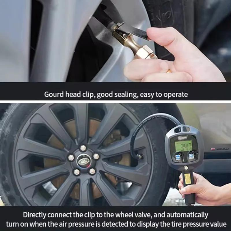 Tire Pressure Gauge High-precision Monitoring Inflation Gun Universal Tire Pressure Gauge Car Tire Manometro Auto Accessories