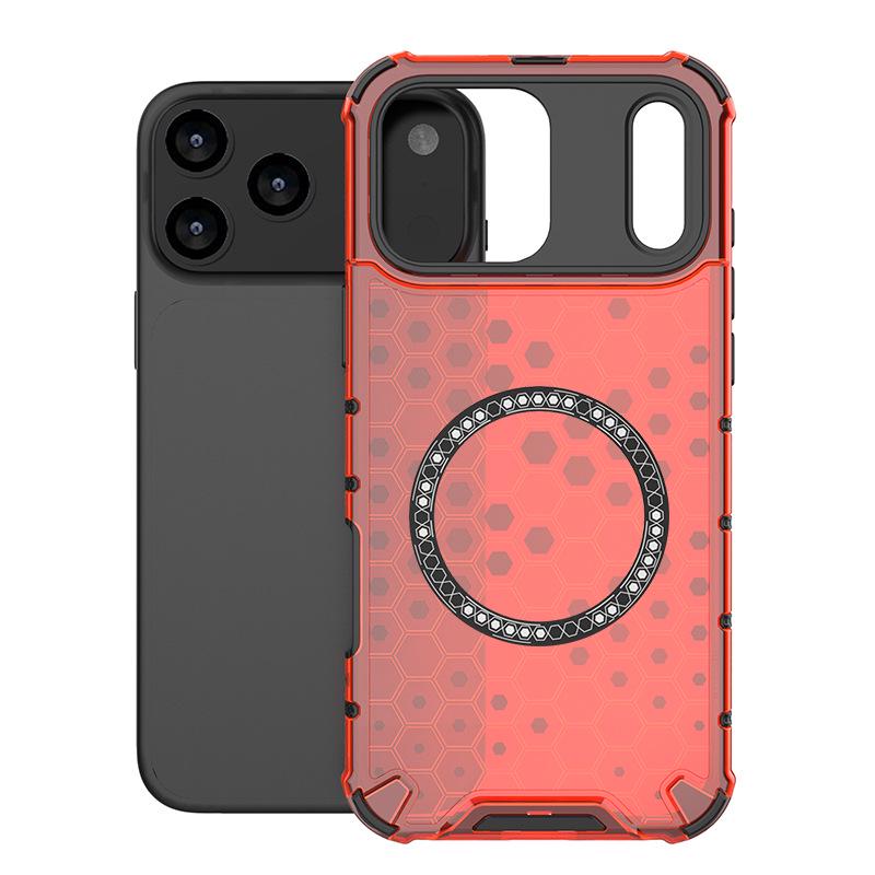 iPhone 17 Pro Max Honeycomb Magnetic Case with Airbag Protection