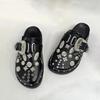 Summer Women Slippers Platform Punk Rock Leather Mules Creative Fittings Casual Party Shoes Female Outdoor Slides