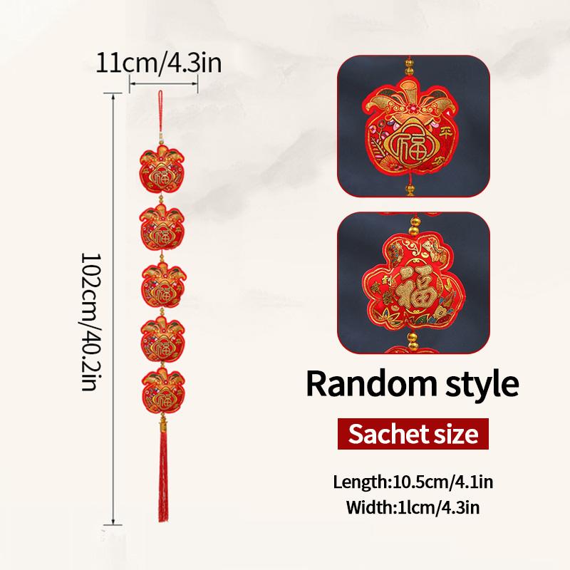 Chinese New Year 2025 Decorations Chinese Spring Festival Hanging Pendant Door Wall Ornament Traditional Chinese Room Decoration
