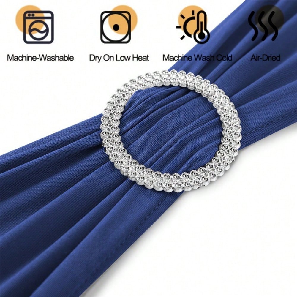 20pcs Elegant Chair Back Covers with High Elasticity Spandex - Washable & Reusable, Perfect for Weddings