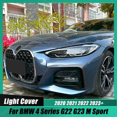 Guarnição de ventilação de ar lateral do para-choque dianteiro para bmw série 4 g22 g23 m sport-2023 + quadro de entrada de carro grade divisor canard