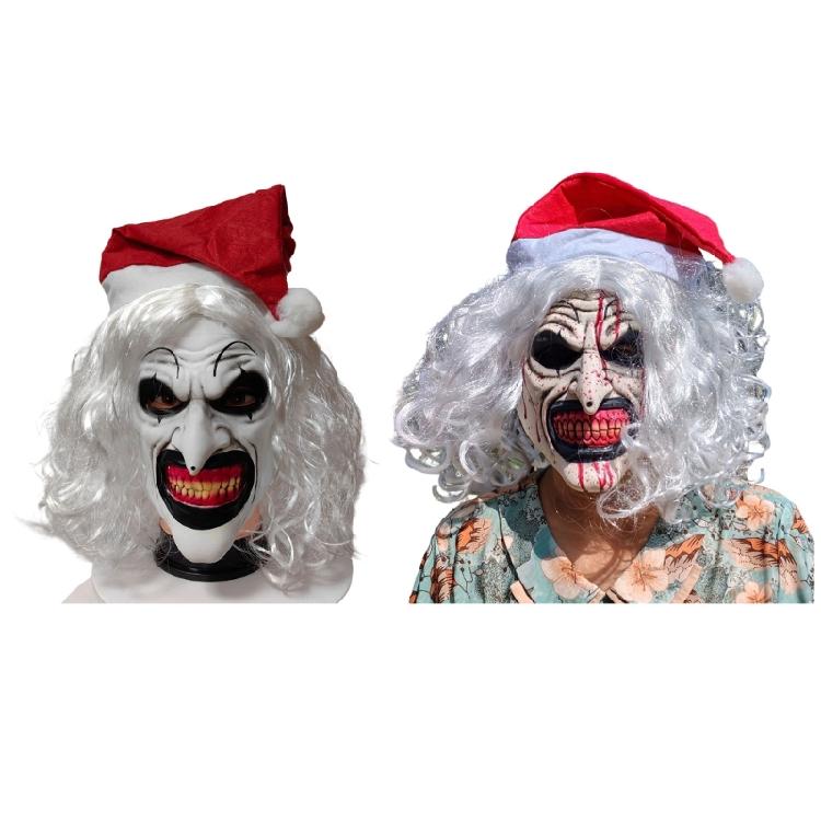 Scary Clown Mask for Adults Horror Killers Clown Mask Bloody Jester Full Head Latex Mask Halloween Cosplay Costume