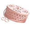 Mosquito Coil Holder Retro Portable Iron Art Fireproof Mosquito Incense Box with Lid for Home