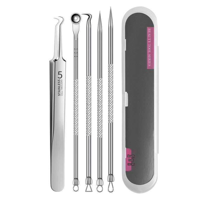 Blackhead & Acne Removal Set: Disposable Pimple Needle & Ultra-Fine Tweezers