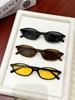 3Pcs Classic Small Oval Frame Oval Anti-Light Glasses for Women, Simple Design, Uv400 Fashionable Glasses, Unisex