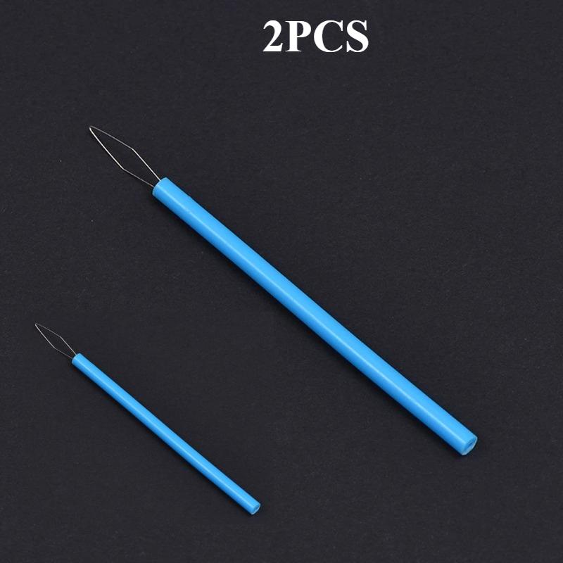 1/2 Stück Verlängertes Nadeleinfädler-Set für Nähmaschine, Handnähen, Stickerei, Perlenwerkzeug, DIY-Bastelzubehör (Gemischte Farbe)