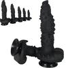 New Black Alien Dildo S/XXL Huge Anal Butt Plug Monster Dildo Thick Big Dick Vaginal G-Spot Massage Dilator Sex Toys for Men Women Clitoris Stimulator