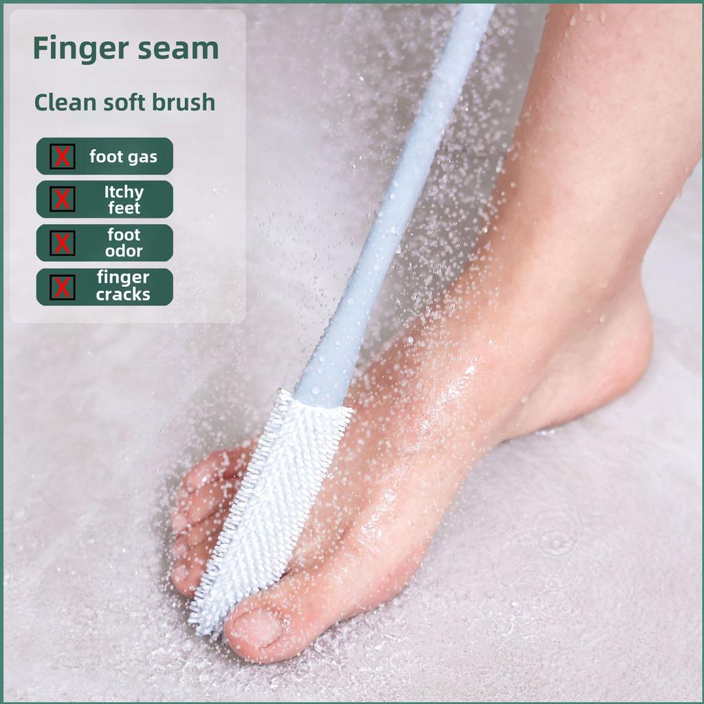 Oval Soft Rubber PP Foot Brush for Toe Gap Cleaning and Dead Skin Removal