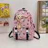 Schoolbag New Large-capacity Backpack Small Schoolbag Student Schoolbag Lightweight Trendy Multi-layer Printing Cute Casual Backpack