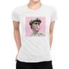 Michelangelo's David Bubble Gum Men's T-Shirt / 100% Cotton Tee / Men's Women's All Sizes (yw-161)