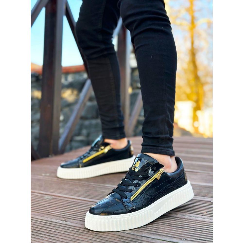 B308 Men's Casual Shoes Spring Summer Men Sneakers 2 Zippers Light and Comfortable Casual Shoes For Men Sports Shoes 4.5 Cm Sole
