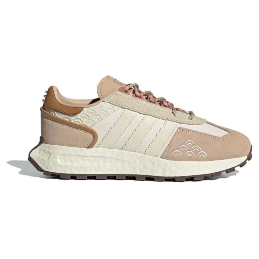 Adidas Originals Retropy Retro Leder Langlebige Low-Top Laufschuhe Unisex Sneaker Braun Weiß IF4324