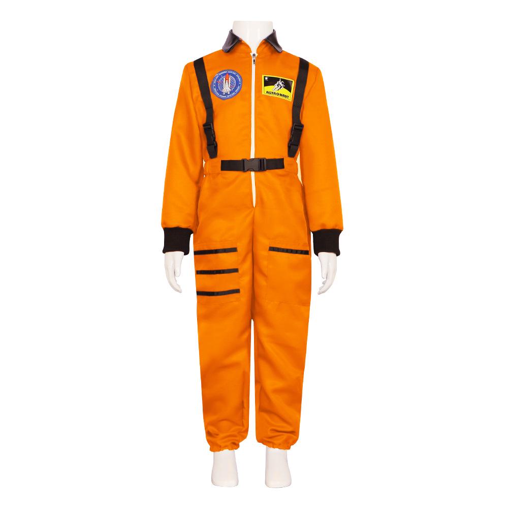 Astronaut Halloween Cosplay Spacesuit for Group Parties and Role-Playing Performances. Child 130