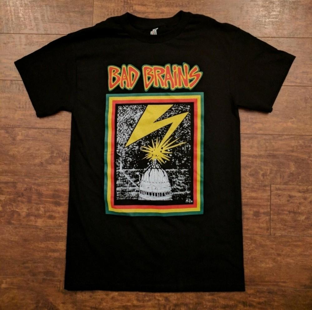 NEW BAD BRAINS LIGHTNING BOLT T SHIRT Unisex T-Shirt XL