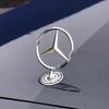 Naklejka Samochodowa Dla Mercedes Benz 1 szt. Logo Emblemat na Maskę Samochodu Stop Cynku Dekoracyjna Odznaka Dla Mercedes Benz W204 W220 C180 C200