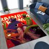 Spiel 3D R-Rainbow F-Friends Cartoon Kunst Teppich für Schlafzimmer Wohnzimmer Sofa Zuhause Fußmatte Dekor,Große rutschfeste Kinderspiel-Bodenmatte
