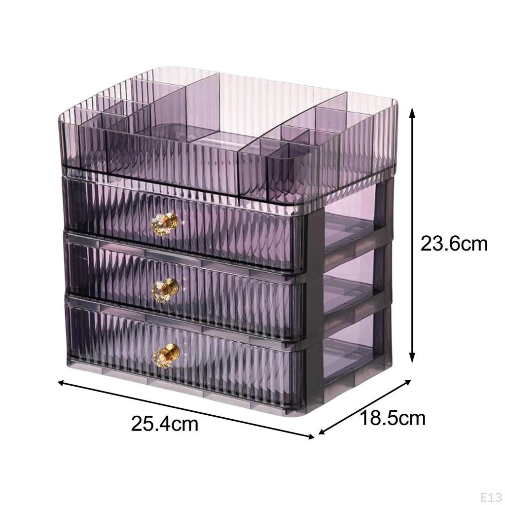 Kosmetikbox Tragbarer Hautpflegehalter Kosmetik-Display-Case Aufbewahrung für Schminktisch