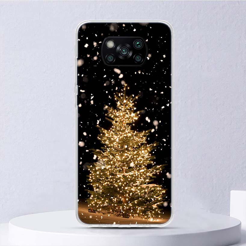 Merry Christmas Tree Snow Soft Case For Xiaomi Poco X7 X6 X5 X4 X3 Nfc F7 Ultra F6 F5 Pro Phone Cover F4 Gt F3 M5S M4 M3 M5 M6 C